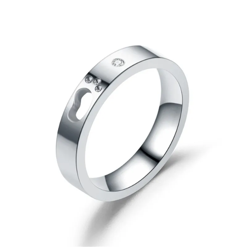 2018 New Stainless Steel Top Quality Ankle Crystal Rings for Women Men Wedding Bands Couple Fashion Jewelry wholesale | Украшения и