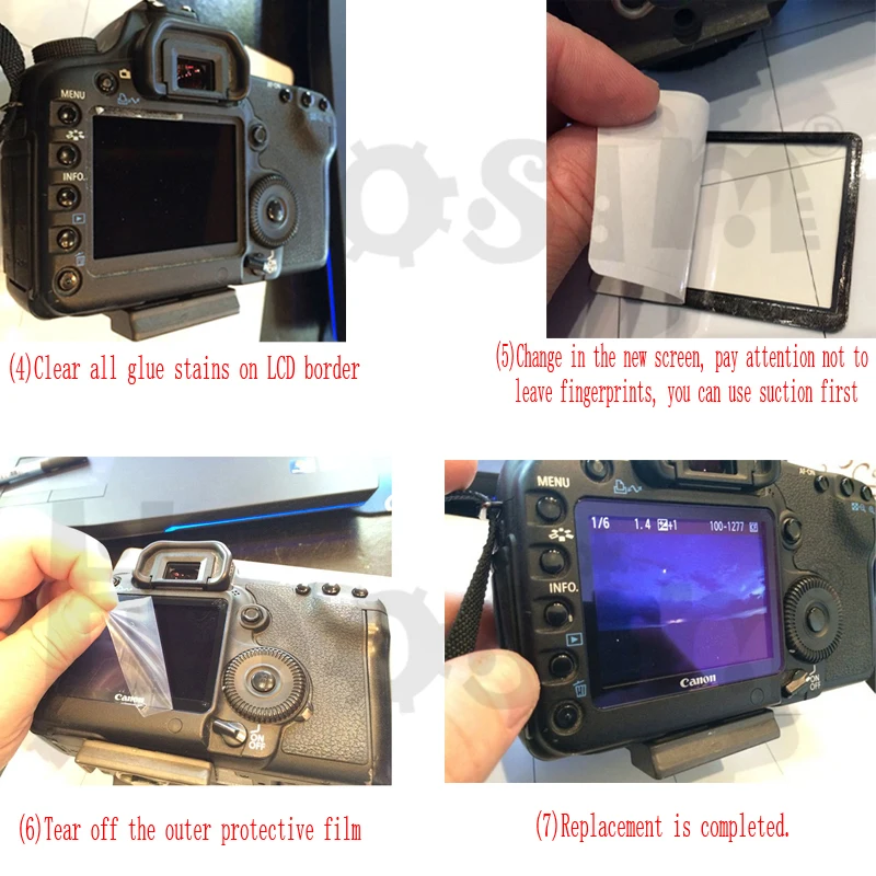 10 шт. наружный внешний ЖК-дисплей Экран защитный запчастей для Nikon D90 D200 D3000 D3100 D3200 D5100 D5000 D7000 D75000 SLR