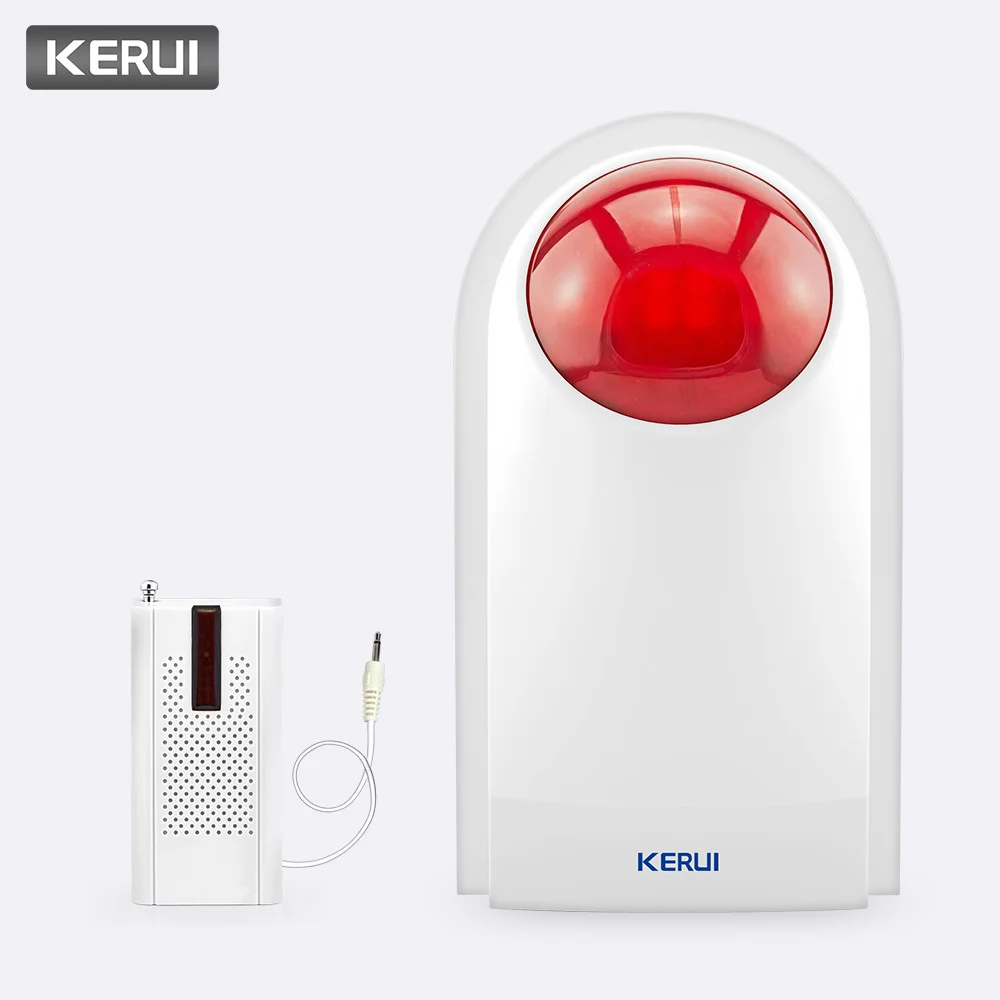 KERUI 433 МГц 110 дБ Беспроводная мигающая сирена датчик сигнализации с передатчиком F8
