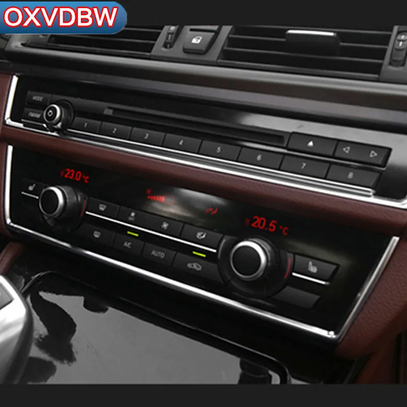 Для BMW F10 5 серия внутренняя отделка кондиционер CD панель управления Накладка для