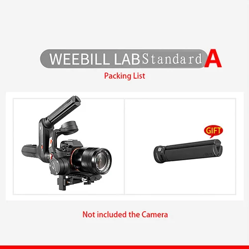 ZHIYUN Weebill лаборатории 3 оси ручной Gimbal беззеркальных Камера портативный стабилизатор с шарнирным механизмом для sony A7R3 A7S2 A7M3 A6300 A6500 GH5 - Цвет: Standard A