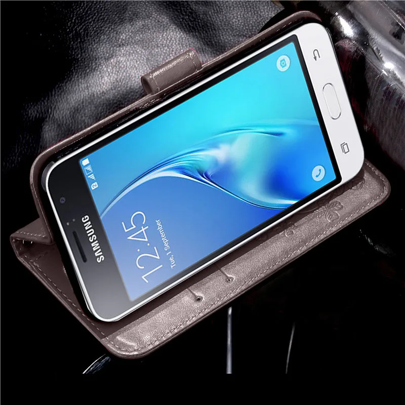 Чехол HATOLY для Samsung Galaxy J1 2016 чехол с откидной крышкой из кожи и ТПУ J120 | Мобильные