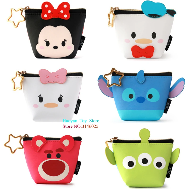 Подлинная disney тsum мickey монета с мышью игрушечный кошелек мульти-функциональный Kawaii деньги сумка мультфильм плюшевые игрушки Аниме для девочек