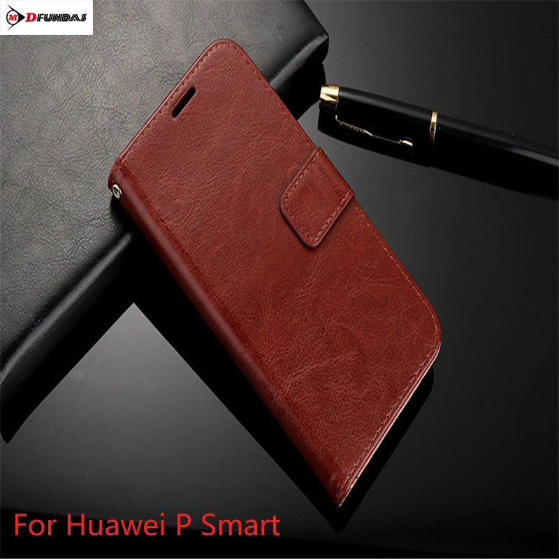 Для Coque Case на huawei P смарт чехлы для Psmart Huavei Флип кожаный мягкий силиконовый черный