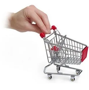 Новинка супермаркет миниатюрная тележка держатель для телефона детская игрушка