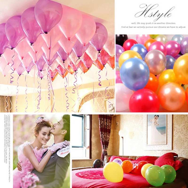 Свадебные украшения 20 шт./лот 2 8 г розовые латексные жемчужные шары 12 дюймов для