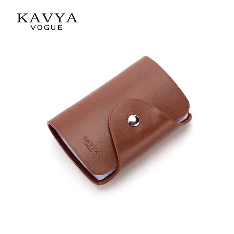 KAVYAVOGUE Новый из натуральной кожи Бизнес ID Кредитная карта держатель имя карточка