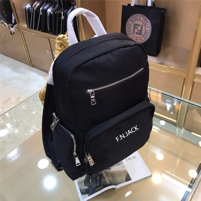 F. N. JACK мужские мягкие сумки из коровьей кожи рюкзак в коробке натуральной