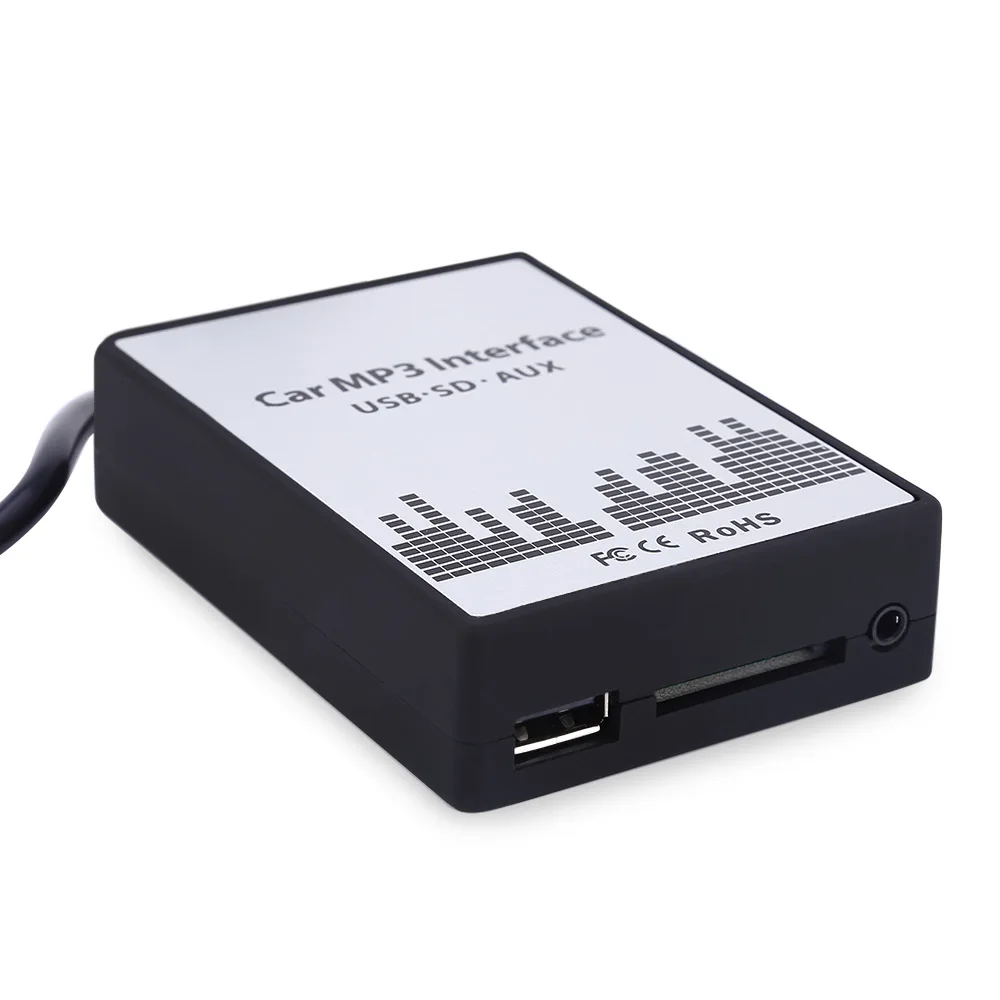 Автомобильный MP3 Интерфейс DC 12 В USB SD кабель для передачи данных AUX адаптер 40 PIN