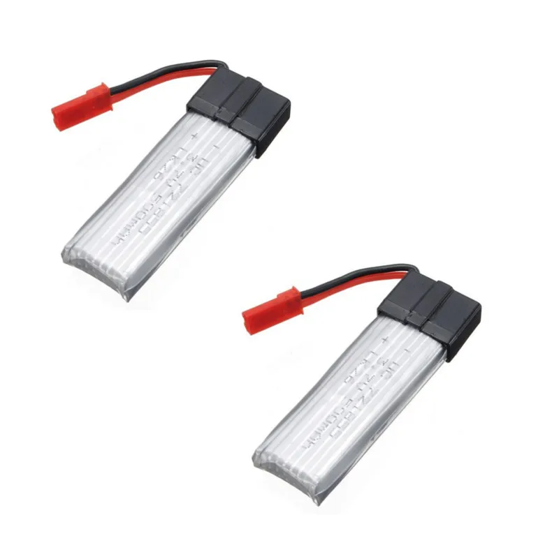 Аккумулятор для квадрокоптера WLtoys V929 V949 V959 V212 V222 RC, 3,7 в, 500 мАч, 2 шт.