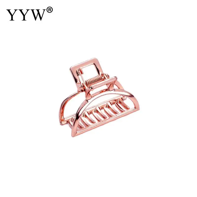 Hair Claw Rose Gold Color Clips Make Up Geometric Large Size Hairpin Girls Accessories Hairclip New Women | Украшения и