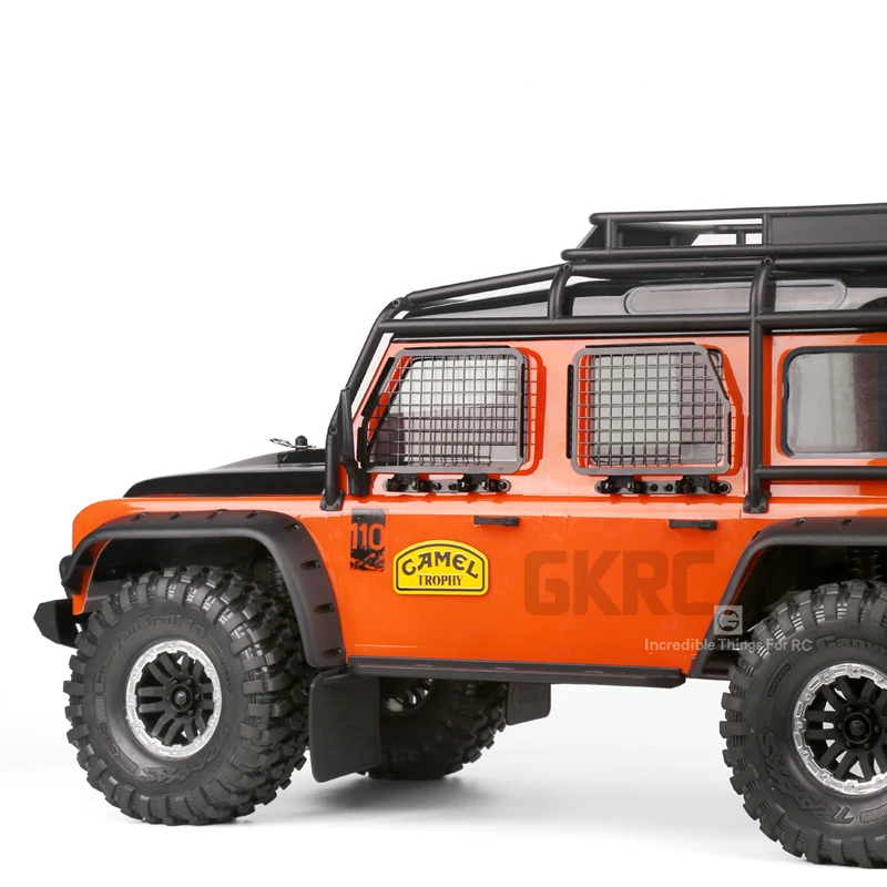 4 шт. металлические складные защитные сетки для окон автомобиля 1/10 Rc Crawler Car Defender