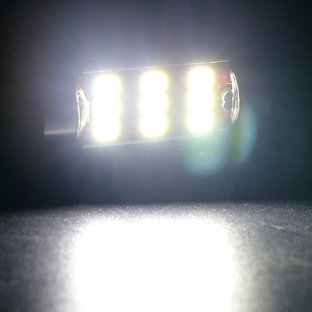 YM E-Bright 2 шт. Festoon светодиодный CANBUS 2835 9 SMD автомобильный 36 мм 39 41 C5W лампы без ошибок