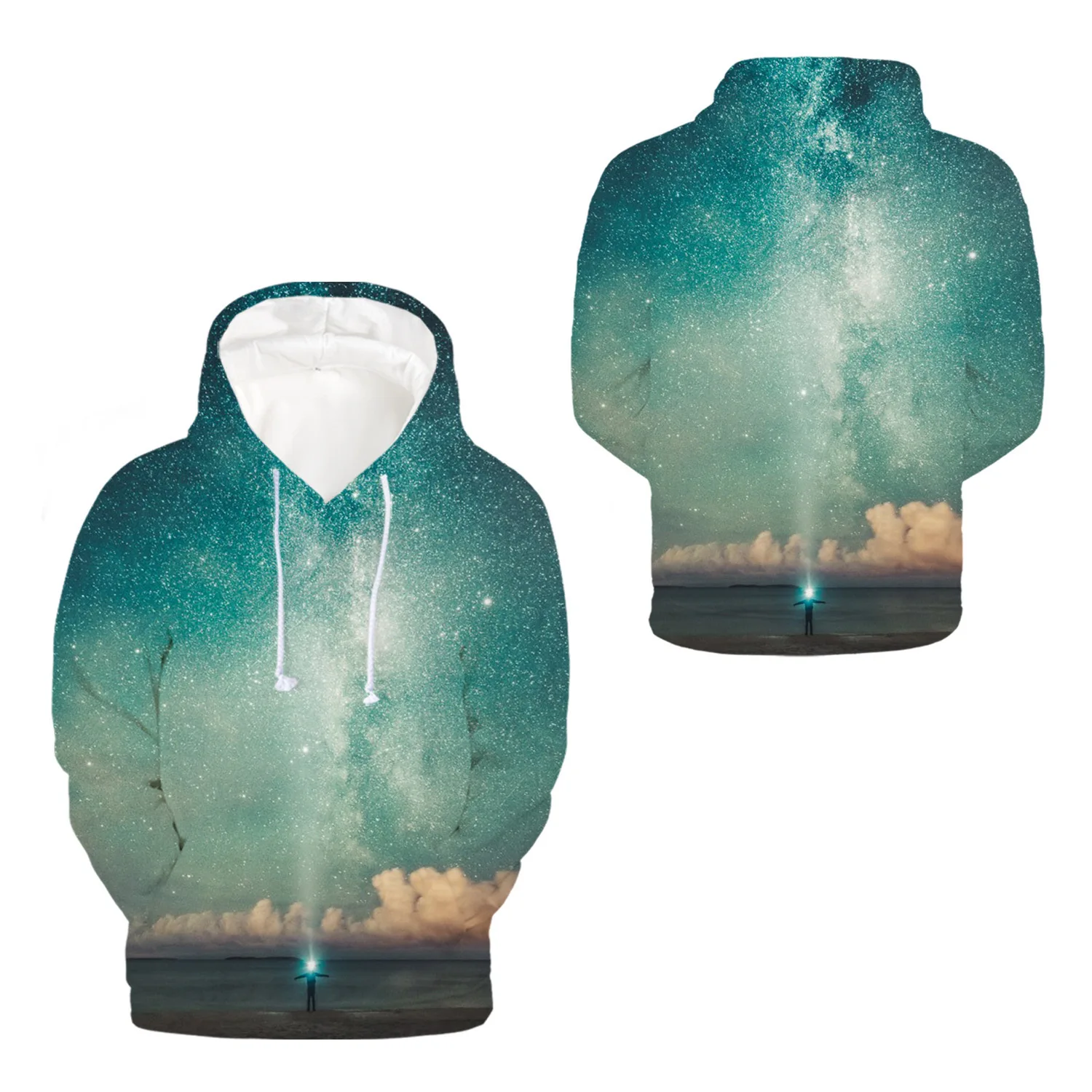 2019 модная одежда мечта звездное небо для женщин с капюшоном и рисунком в виде