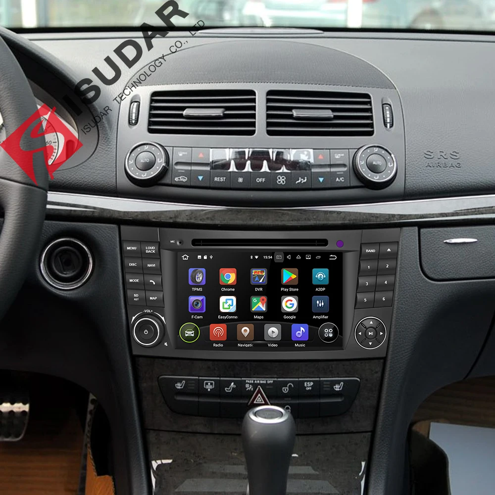 Isudar Автомобильный мультимедийный плеер Android 8.1.0 gps 2 Din DVD Automotivo для Mercedes