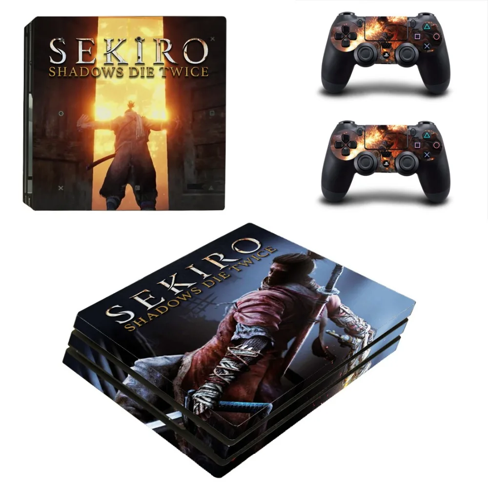 Sekiro Shadows Die Twice PS4 Pro наклейка на кожу Виниловая для консоли Playstation 4 и 2 контроллера |