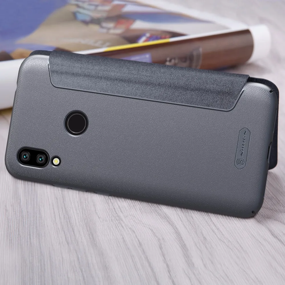 Чехол для Redmi 7, для Xiaomi Redmi 7, чехол, NILLKIN, блестящий, роскошный, флип, кожаный чехол s, для Xiaomi Redmi 7, задняя крышка, чехол для телефона Nilkin