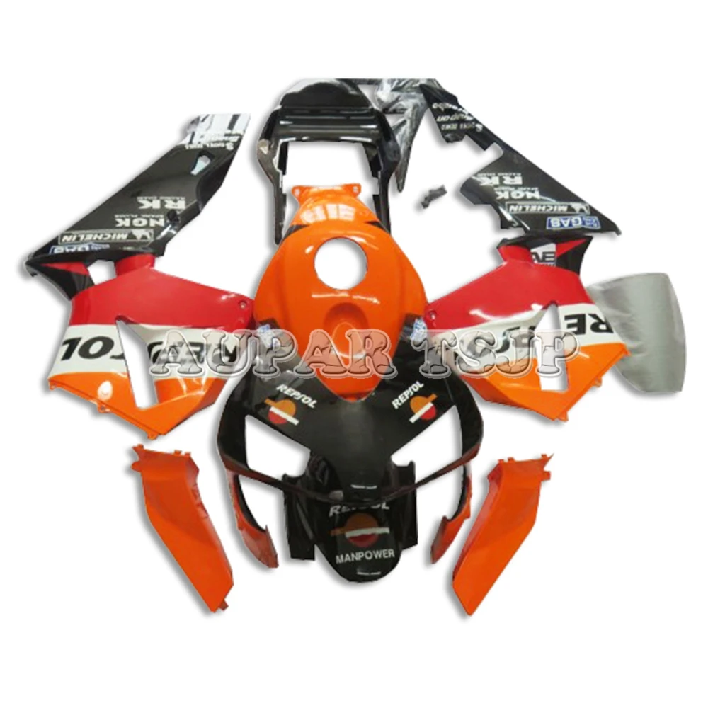 Новый бренд Repsol Оранжевый Красный Черный полные Обтекатели для Honda 2003 2004 CBR600RR F5 03
