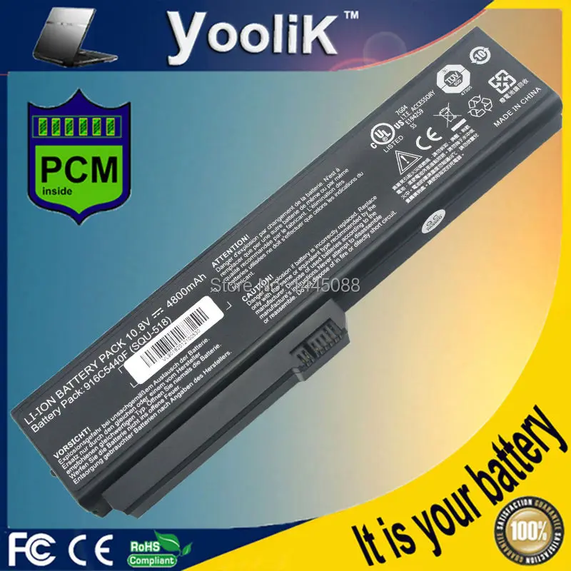 Аккумулятор для ноутбука Gigabyte W251U Series Fujitsu Siemens Amilo Pro Si1520 V3205 564E1GB SQU 518 522|laptop