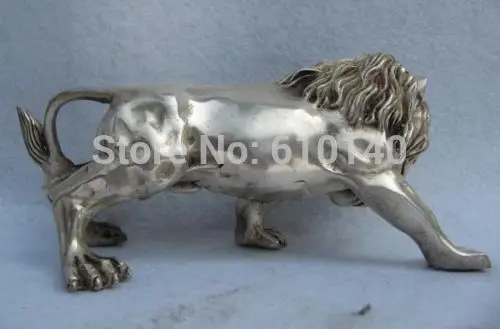 Китайская народная рафинированная белая медная Серебряная кошачья животная