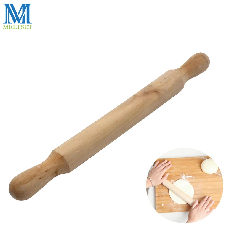 Мелтсет деревянный роликовый штифт 40*4 см Fondant для украшения торта выпечки теста