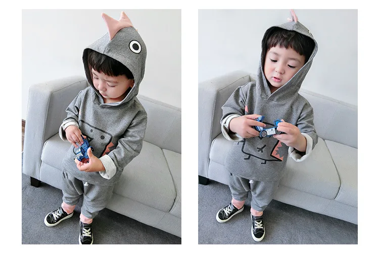 2019 Kids clothes sets Cartoon monster dinosaur girls boys Comfortable soft toddler baby coat children clothing Halloween gifts | Детская