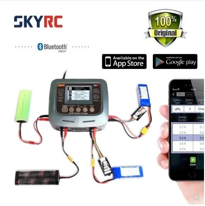 Балансирующее зарядное устройство SKYRC Q200 2X100W 2X50W с USB разъемом питания для