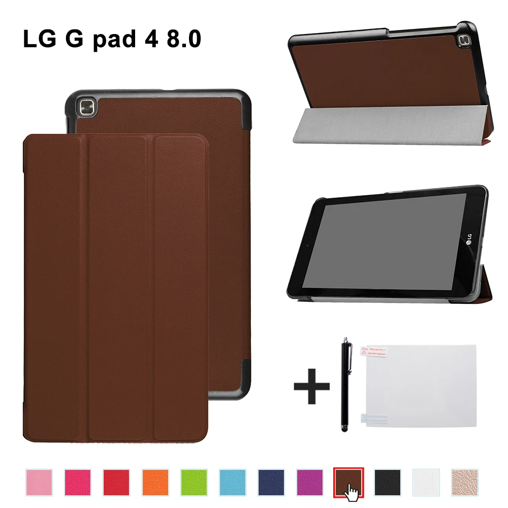 Защитный чехол из искусственной кожи книжка Магнитная подставка для LG Gpad4 P530