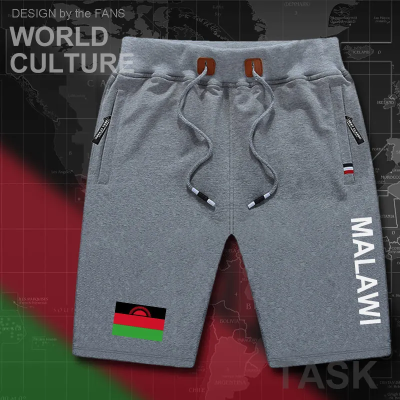 Мужские спортивные шорты с флагом на молнии | Мужская одежда