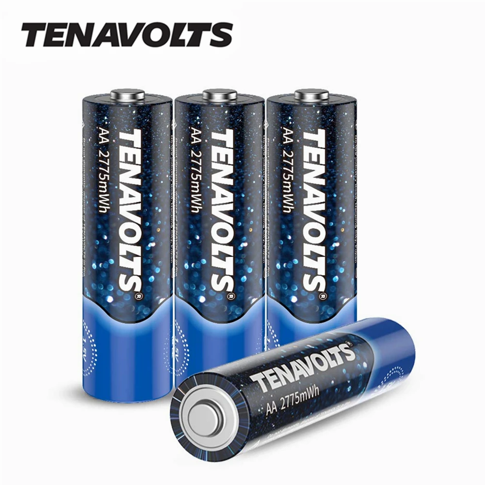 NANFU 4 шт/лот TENAVOLTS AA Аккумуляторная батарея 750 mAh 2775 mWh литий ионные батареи высокой