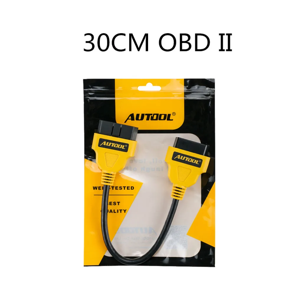 Удлинитель AUTOOL OBD2, удлиняющий Obdii разъем, OBD адаптер для запуска IDIAG Easydiag Pro Pro3 V+ GOLO Mdiag ELM327 AL519