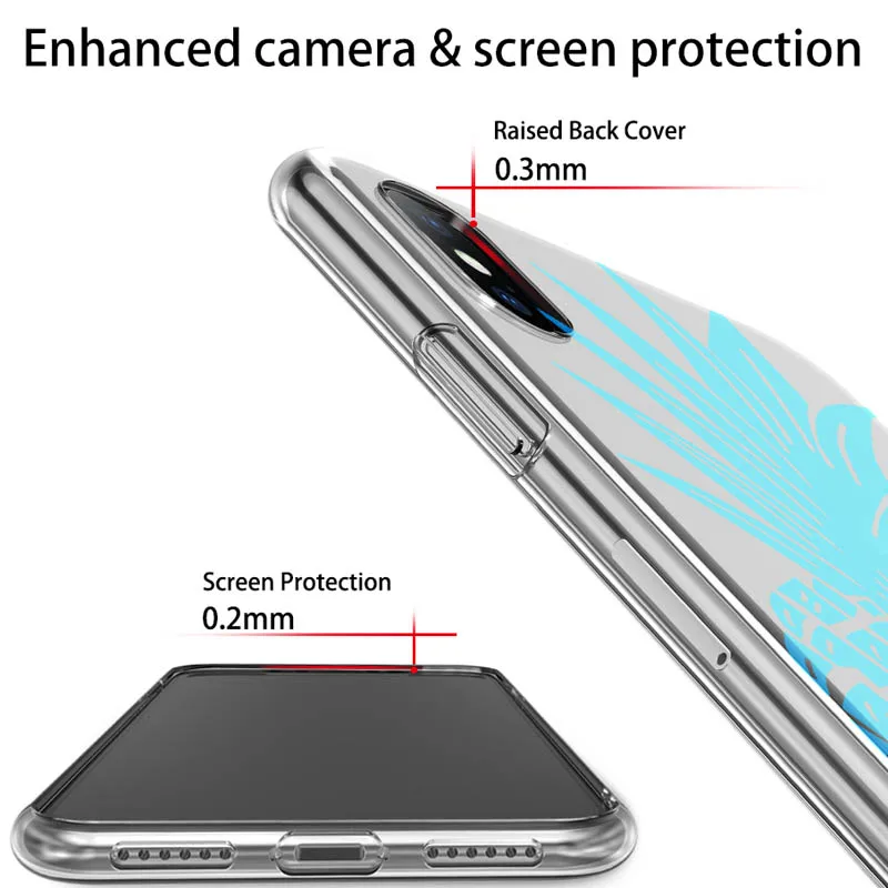 USLION Soft Silicone Fruits Printed Phone Case For iPhone X XS XR Xs Max Transparent TPU Cover 6 6s 7 8 Plus 5 5s SE |