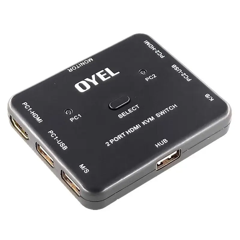 HDMI KVM переключатель 1 4 v коммутатор 2 порта шт обмен устройства для клавиатуры мышь