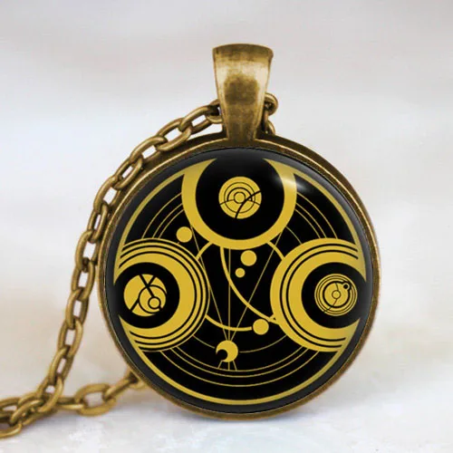 Британский драма Доктор Кто Печать Rassilon Time Lord стимпанк Подвеска Новое винтажное