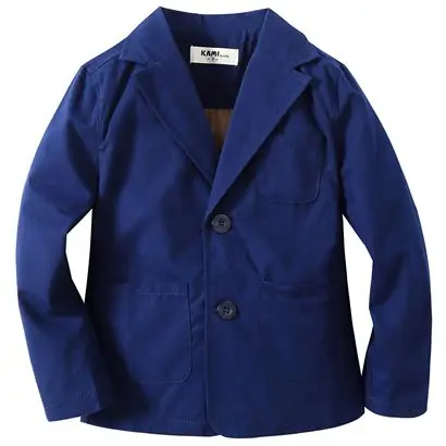 D dark blue Новое поступление года; блейзер для мальчиков из мягкого тканого хлопка; синий цвет; BB201602 - Цвет: D dark blue