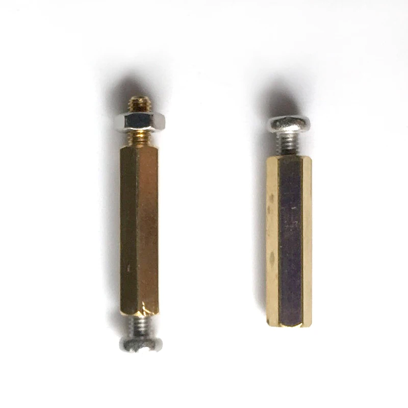 200 шт./компл. M2 * L + 3 мм 5/M3 6 Шестигранная гайка винт латунный резьбовой столб