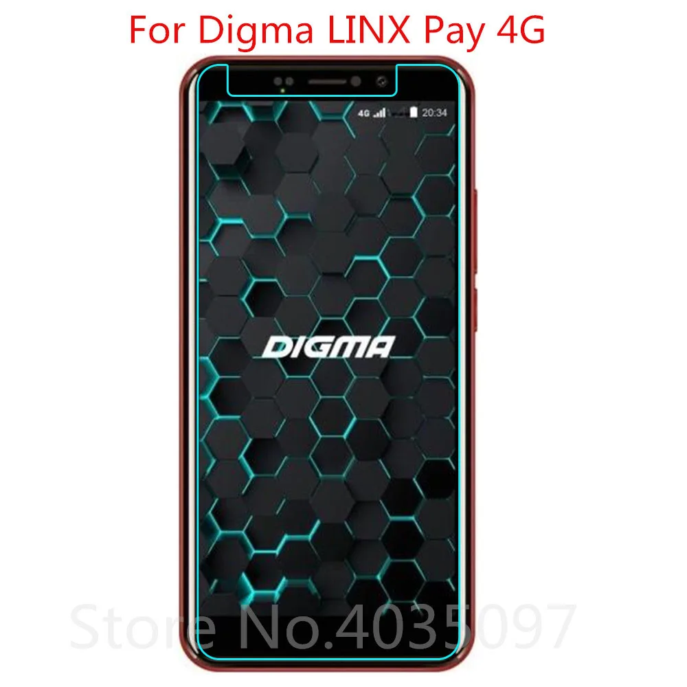 2.5D 9H стекло для Digma LINX Pay 4G защита экрана закаленное Защитная пленка против