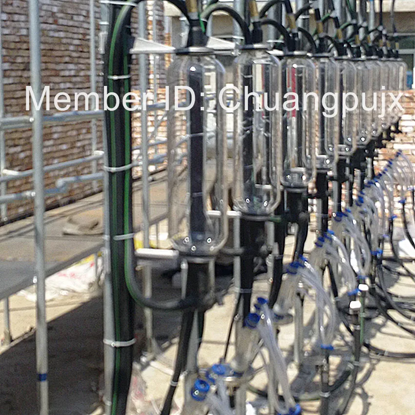 Полностью автоматический стеклянный доильный измеритель молока в елочку для