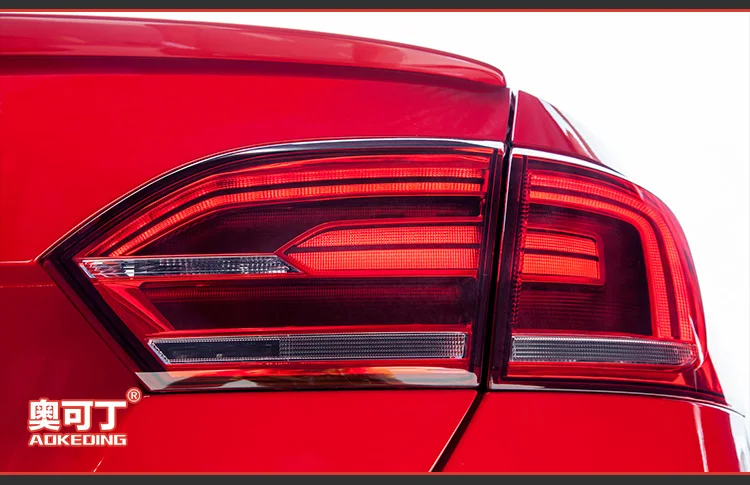 AKD Тюнинг автомобилей задние фонари для VW Jetta MK6 2012 Задние Фонари светодиодный DRL ходовые фары, противотуманные фары ангельские глаза задние парковочные огни