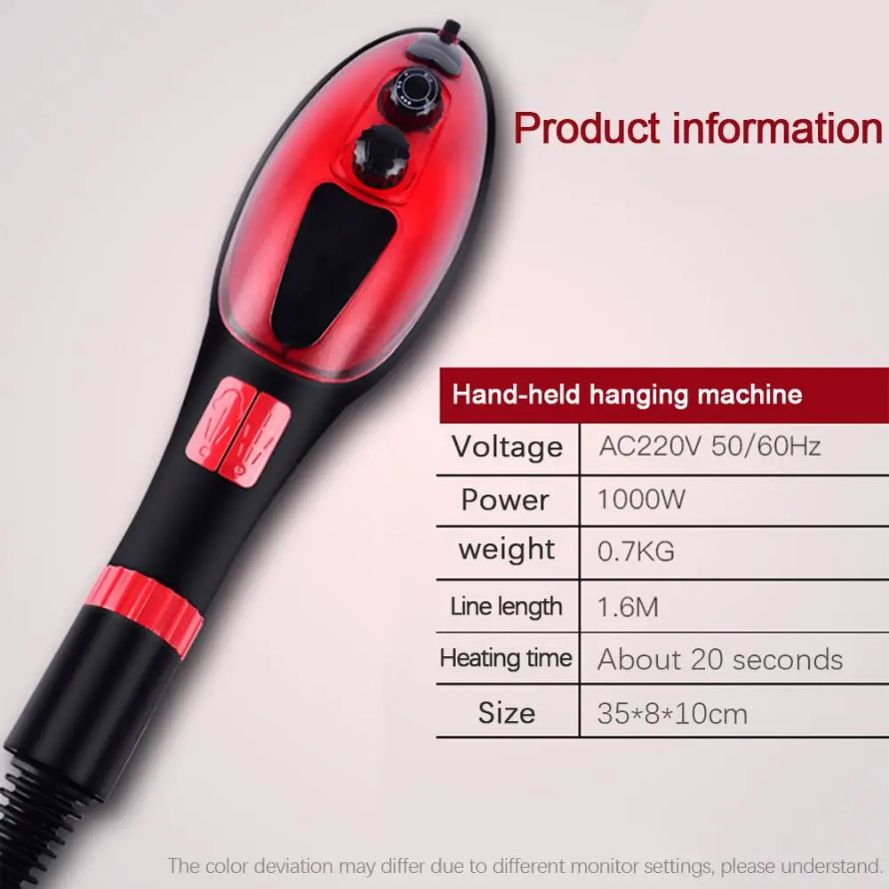 Портативный 1000 Вт ручной отпариватель для одежды электрический утюг мини