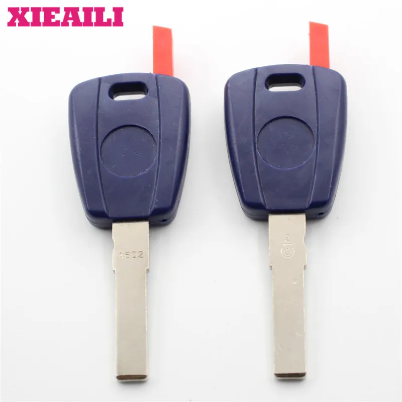 XIEAILI 10 шт. чехол для ключа транспондера Fiat SIP22 лезвие можно установить чип S158|key