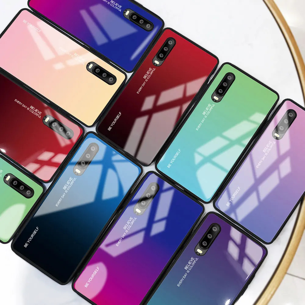 Чехол из закаленного стекла RAXFLY с градиентом для huawei P20 P30 Lite Pro, чехол для телефона s, чехол для huawei mate 20 Lite Pro Honor 20 Pro