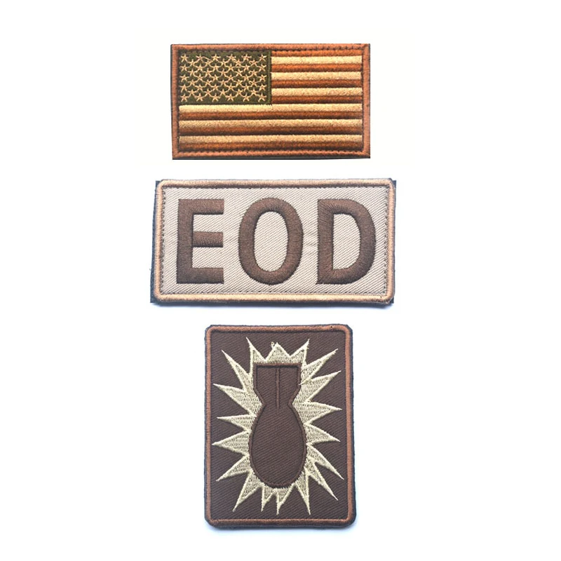 US The Hurt Locker EOD патч Сделай Сам эмблема значок для одежды Высокое качество вышитая