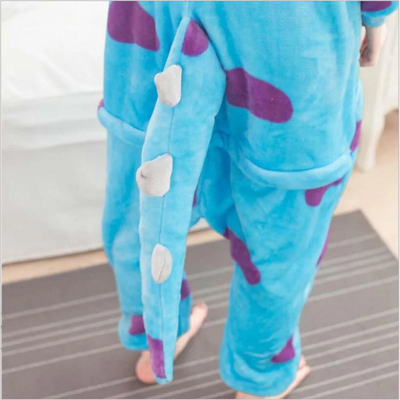 Сегодня Специальный Для женщин рисунком коровы Footed Пижама для взрослых Длинный