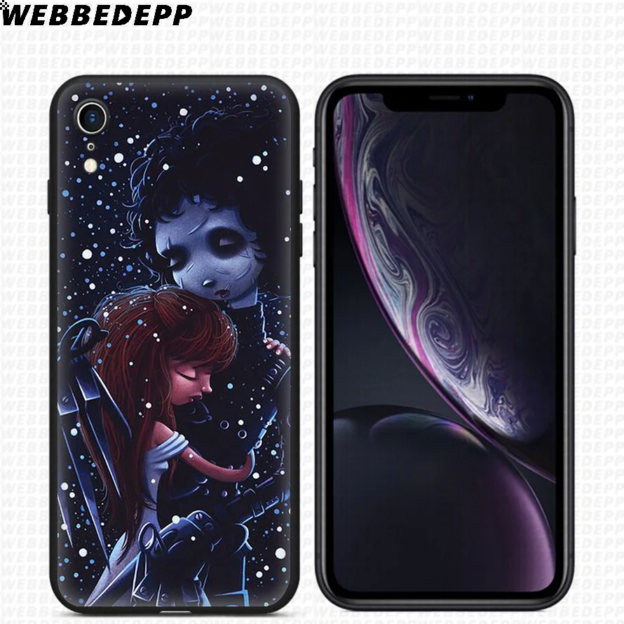 WEBBEDEPP Edward Scissorhands Movie Soft Silicone Case for iPhone 11 Pro Xr Xs Max X or 10 8 7 6 6S Plus 5 5S SE |