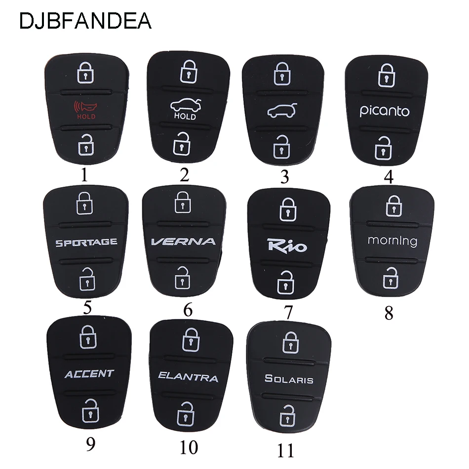 DJBFANDEA резиновый кнопочный коврик для Hyundai Solaris Picanto I10 I20 I30 IX35 откидная оболочка