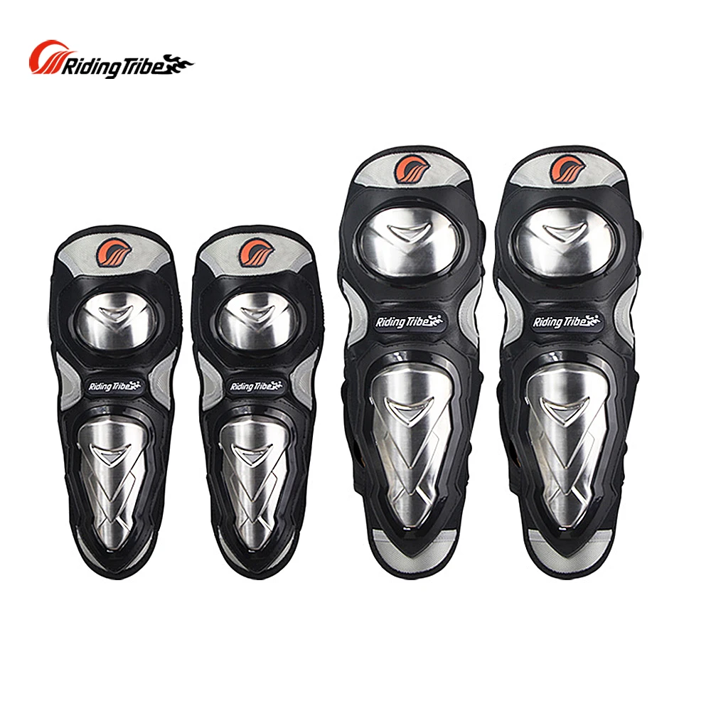 

Riding Tribe 2017 New Motorcycle Knee Pads Stainless Steel Protector Upgrade Motor Protective Gear Elbowpad Protect HX-P19