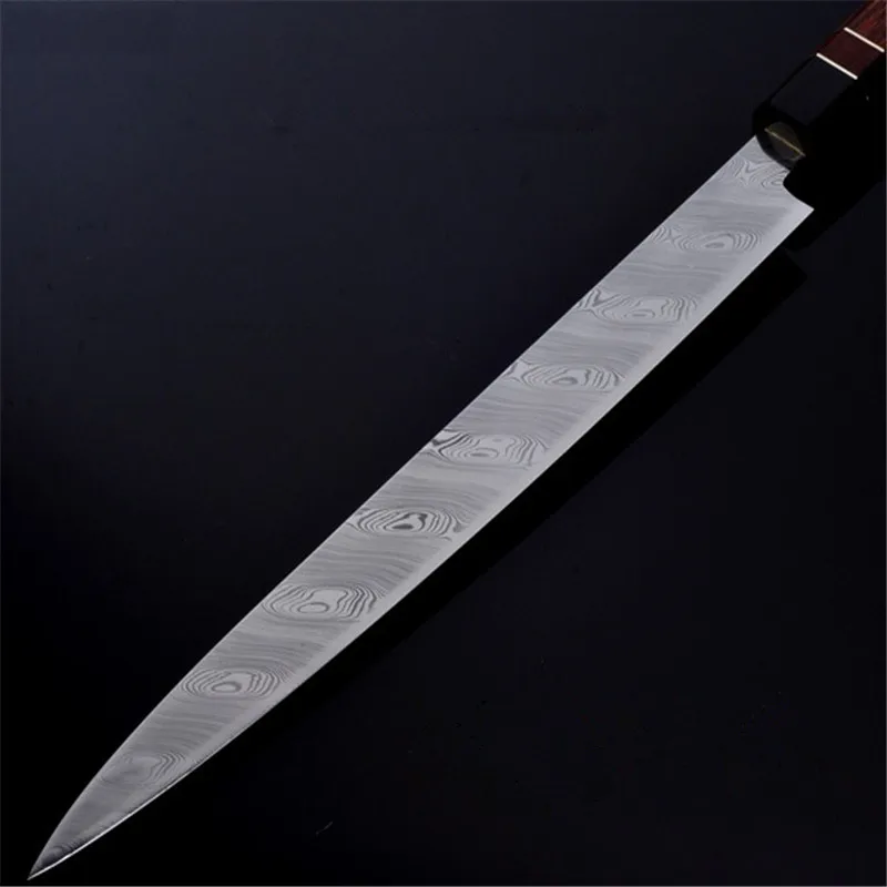Японский нож Сакай для суши сашими из швейской дамасской стали с порошковым