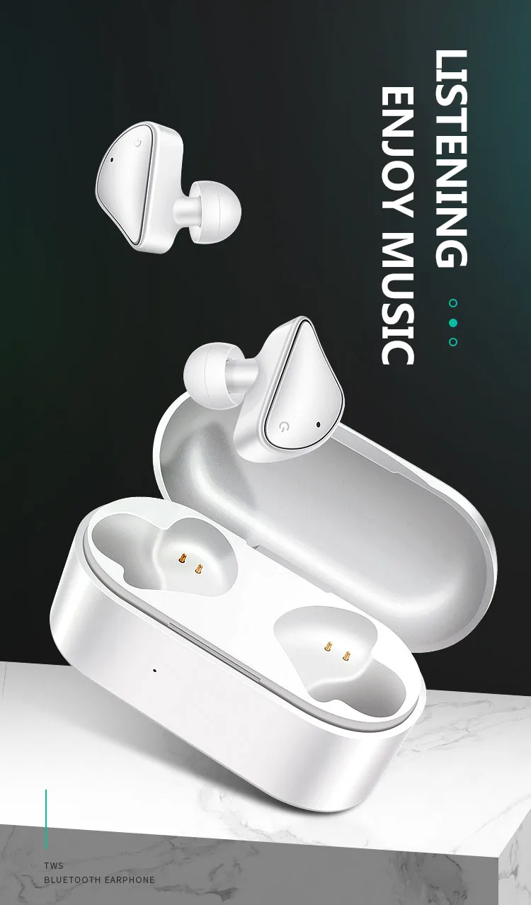 TWS 5 0 Bluetooth наушники мини беспроводные в ухо 3D стерео спортивные с двойным