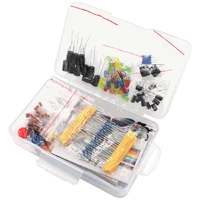 starter kit for ar du ino resistor led capacitor jumper wires breadboard resistor kit with retail box